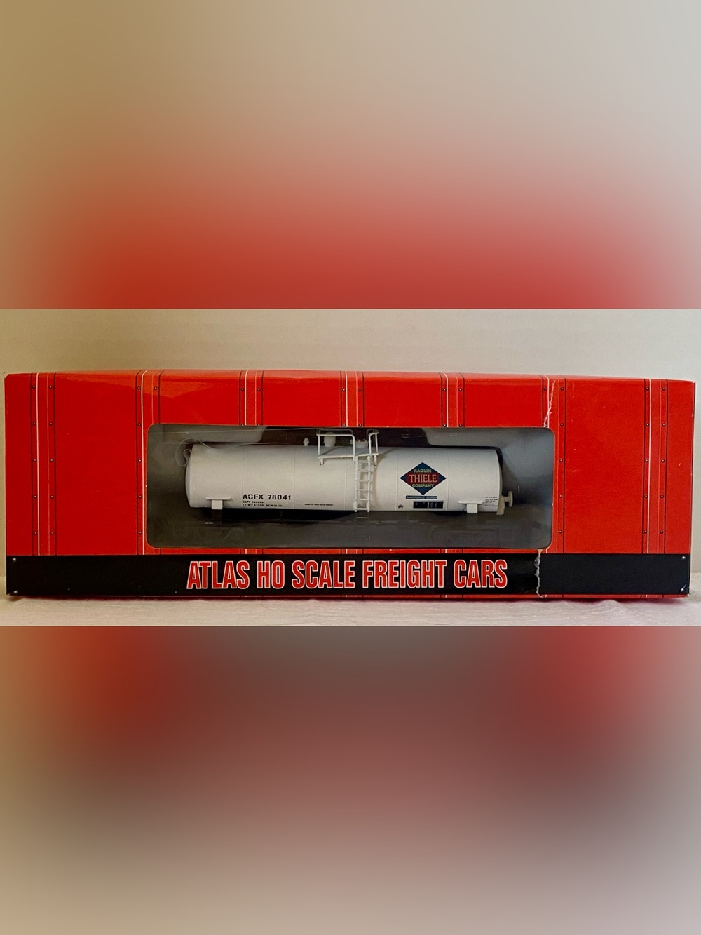 Atlas HO Scale ACF Kaolin Tank Car Thiele #78041